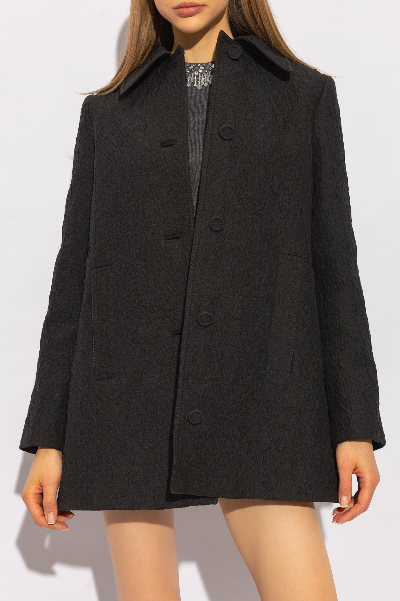 Gucci Coat with textured pattern | Women's | Vitkac
